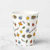 Summer Camp S'mores Campfire Happy Camper Bonfire Pappbecher (Rechts)