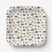 Summer Camp S'mores Campfire Happy Camper Bonfire Pappteller (Vorderseite)