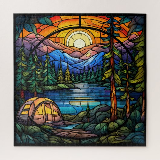 Summer Camp verkleidete Glass Puzzle (Vertikal)