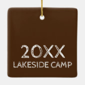 Summer Camp Zelt Campfire Kompass Keramikornament (Rückseite)