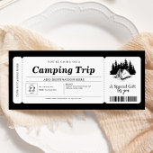 Summer Camping Trip Voucher Zertifikat Einladung