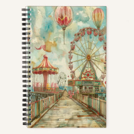 Summer Carnival 5.5" x 8.5" SpiralNotebook Notizblock