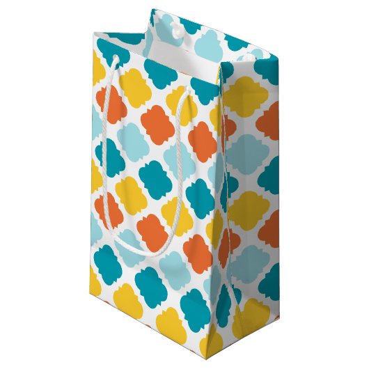 Summer Carnival Pattern Kleine Geschenktüte (Vorderseite Schrägansicht)