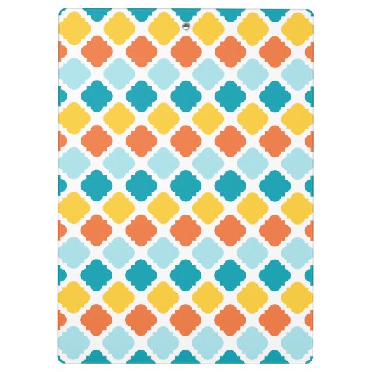 Summer Carnival Pattern Klemmbrett (Rückseite)