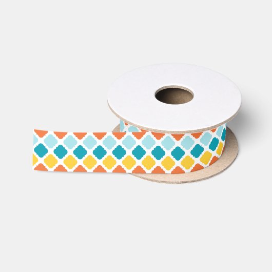 Summer Carnival Pattern Satinband (Spule)