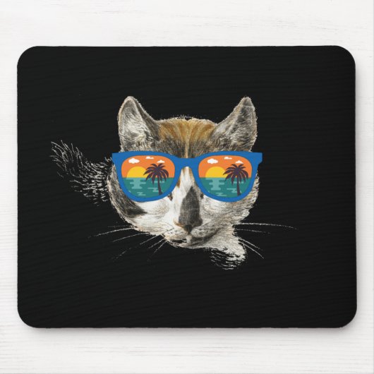 Summer Cat Funny Cat Mousepad (Vorne)