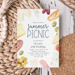 Summer Charcuterie jeder Fall Picnic Einladung