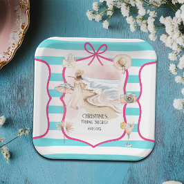 Summer Chic Beach and Waves Brautparty Pappteller
