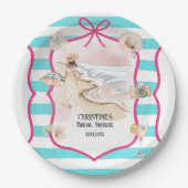 Summer Chic Beach and Waves Brautparty Pappteller (Vorderseite)