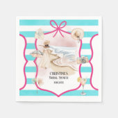 Summer Chic Beach and Waves Brautparty Serviette (Vorderseite)