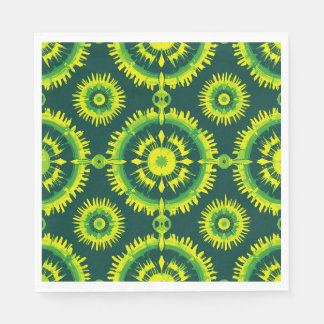 Summer Chic Luncheon Napkins Circles Design Serviette
