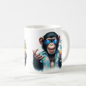 Summer Chill Chimp Chillin - Sonnenbrille & Cockta Kaffeetasse (VorderseiteRechts)