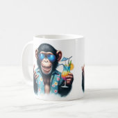 Summer Chill Chimp Chillin - Sonnenbrille & Cockta Kaffeetasse (Vorderseite Links)