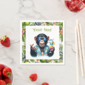 Summer Chill Chimp Chillin - Sonnenbrille & Cockta Serviette (Beispiel)