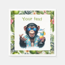 Summer Chill Chimp Chillin - Sonnenbrille & Cockta