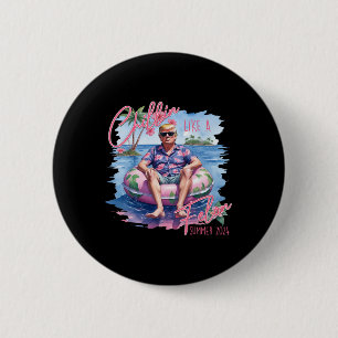 Summer Chillin wie ein Felon Trump für Präsident 2 Button