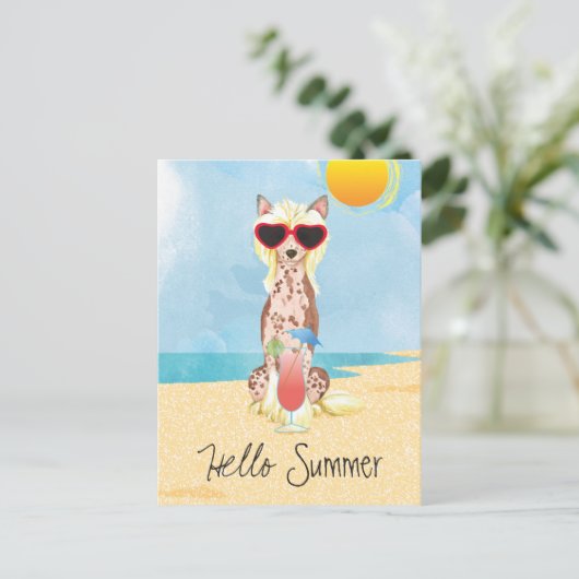Summer Chinese Created Postkarte (Stehend Vorderseite)