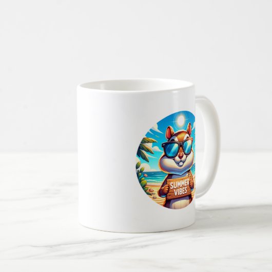 Summer Chipmunk Kaffeetasse (VorderseiteRechts)