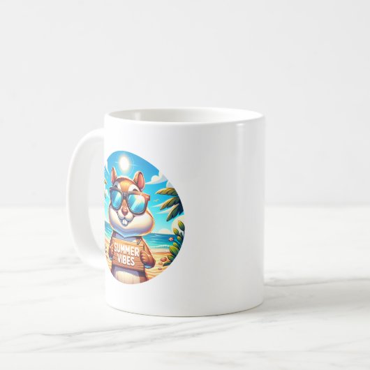 Summer Chipmunk Kaffeetasse (Vorderseite Links)