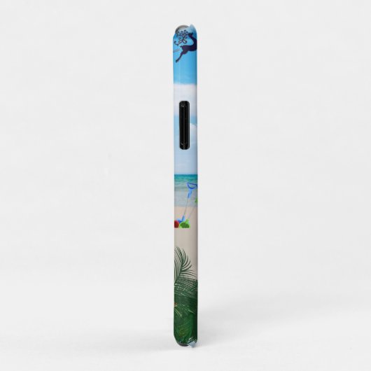 Summer Christmas Baby auf dem Strand wiederholen D Case-Mate iPhone Hülle (Hinten/Rechts)