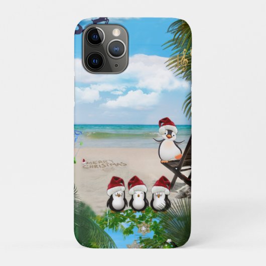 Summer Christmas Baby auf dem Strand wiederholen D Case-Mate iPhone Hülle (Rückseite)
