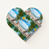 Summer Christmas Baby auf dem Strand wiederholen D Notizblock (Rückseite)