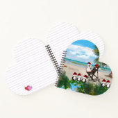 Summer Christmas Baby auf dem Strand wiederholen D Notizblock (Innenseite)
