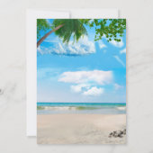 Summer Christmas Baby Dusche Einladung (Rückseite)