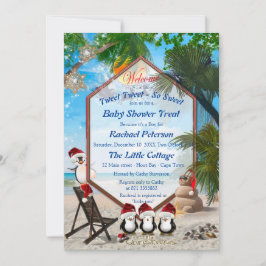 Summer Christmas Baby Dusche Einladung