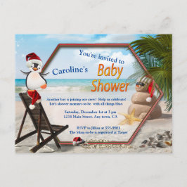 Summer Christmas Baby Dusche Einladungspostkarte