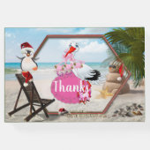 Summer Christmas Baby Dusche Gästebuch (Rückseite)