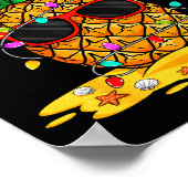 Summer Christmas In July Ne Sungl Santa Hat Light Poster (Ecke)