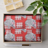 Summer Christmas Koalas Red Seidenpapier (Geschenk)