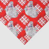 Summer Christmas Koalas Red Seidenpapier (Detail)