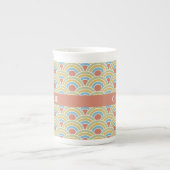Summer Circles Muster individuelle Name Tasse (Vorderseite)
