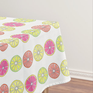 Summer Citrus Frucht Orange Limon Lemon Grapefruit Tischdecke