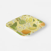 Summer Citrus Fruchtpapier Teller (Gewinkelt)