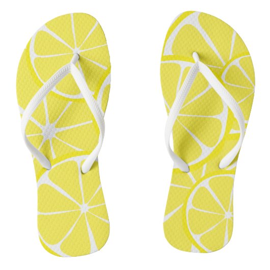 Summer Citrus Lemon FlipFlops Badesandalen (Fußbett)