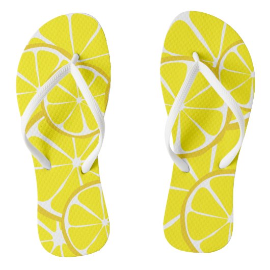 Summer Citrus Lemon FlipFlops Badesandalen (Fußbett)