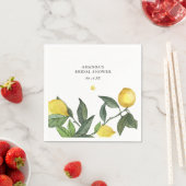Summer Citrus Lemon Greenerity Brautparty Serviette (Beispiel)