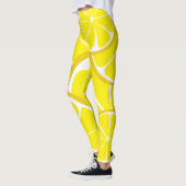 Summer Citrus Lemon Leggings - Bold Print (Links)