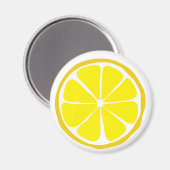 Summer Citrus Lemon Magnet (Vorderseite/Rückseite)