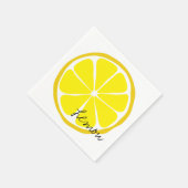 Summer Citrus Lemon Paper Napkin Serviette (Ecke)
