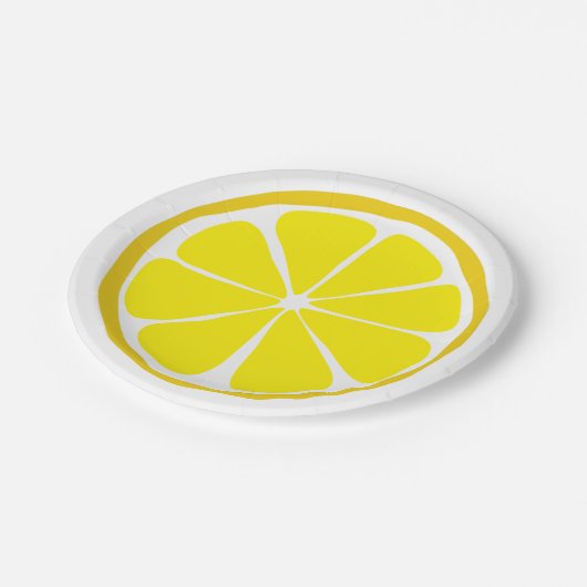 Summer Citrus Lemon Paper Teller (Schrägansicht)