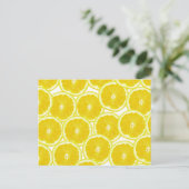 Summer Citrus Lemon Slices Postkarte (Stehend Vorderseite)