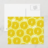 Summer Citrus Lemon Slices Postkarte (Vorne/Hinten)
