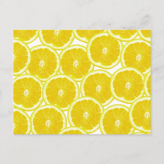 Summer Citrus Lemon Slices Postkarte (Vorderseite)