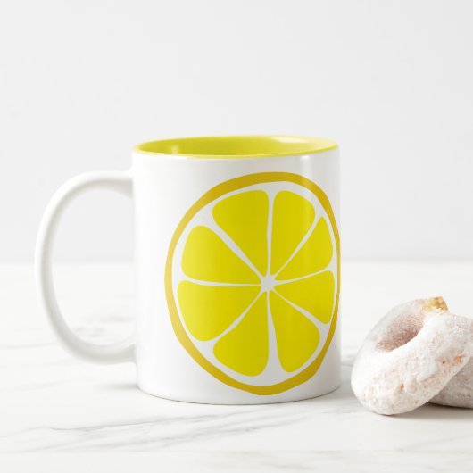 Summer Citrus Lemon Tasse (Mit Donut)