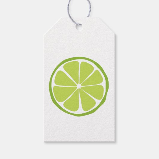 Summer Citrus Limon Gift Tags Geschenkanhänger (Vorderseite)