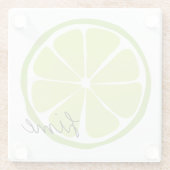 Summer Citrus Limon Glass Untersetzer (Rückseite)